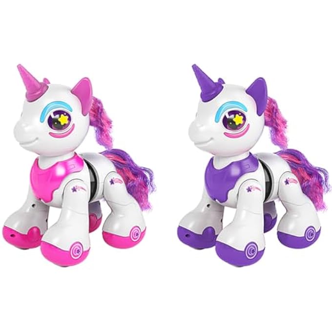 rayihni RC UNICORN TOY  REMOTE-CONTROLLED UNICORN WITH LIGHTS & MUSIC, DANCING & WALKING ROBOT TOY FOR KIDS  RECHARGEABLE USB BODY & REMOTE CONTROL CAR - Image 1